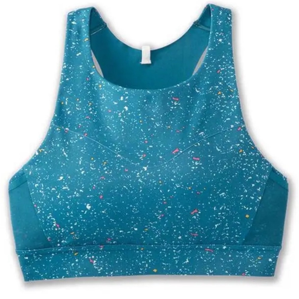 Brooks Drive 3 Pocket Run Bra- Sports Bra, Teal, Running, Medium